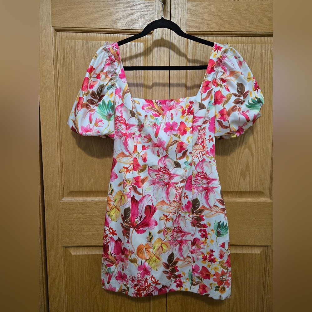 Lucy Paris Pink and White Floral Dress